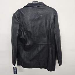 Modern Essentials Black Leather Jacket alternative image