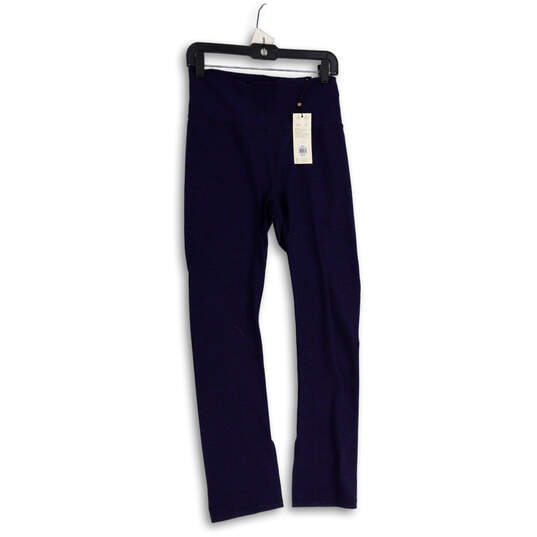 NWT Womens Blue Elastic Waist High Rise Pull-On Ankle Leggings Size Large image number 1