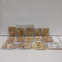 Crafting Supplies Miscellaneous Rubber Stamp Blocks Lot alternative image