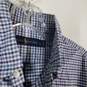 Mens Gingham Regular Fit Long Sleeve Collared Button-Up Shirt Size Large image number 4