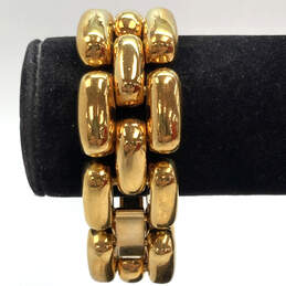 Designer J. Crew Gold-Tone Fashionable Large Link Chain Bracelet