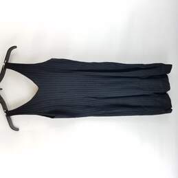 Elli White Women Black Zip Front Dress S/M alternative image