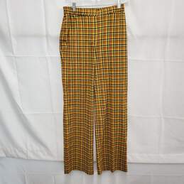 NWT Urban Outfitters Yellow & Black Plaid Trousers Size XS / 31