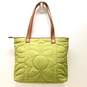 Fossil Nylon Quilted Shopper Tote Grass Green image number 2