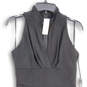 NWT Womens Black Sleeveless Back Zip Tiered Ruffle Sheath Dress Size Size 8 image number 3