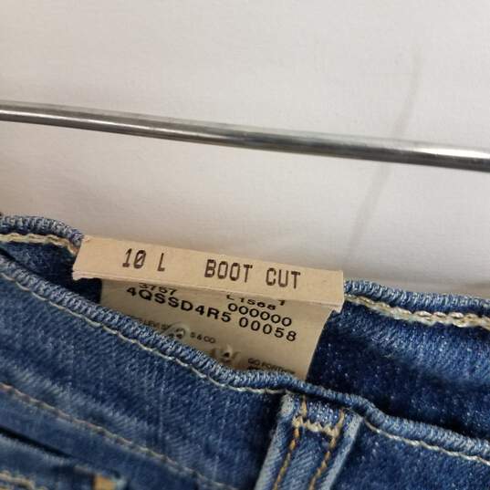 Levis 515 boot cut medium wash denim jeans women's 10 L image number 2