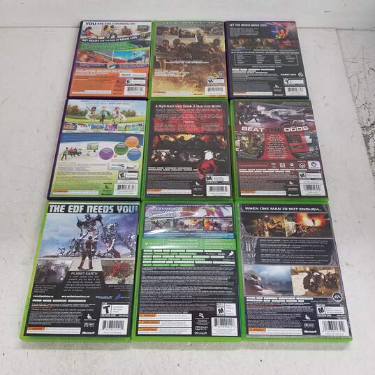 Lot of 9 Xbox 360 Video Games #8 image number 2