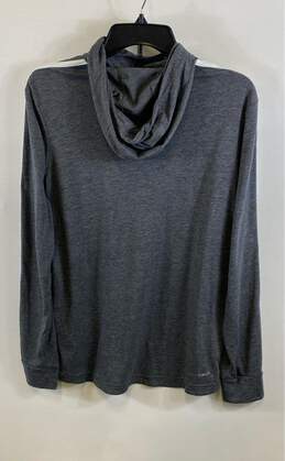 Adidas Womens Gray Heather Long Sleeve Activewear Pullover Hoodie Size Medium alternative image