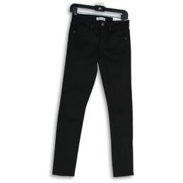 NWT Womens Black Denim 5-Pocket Design Skinny Leg Jeans Size 0/24