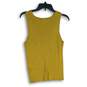 Express Womens Yellow Ribbed Round Neck Sleeveless Pullover Tank Top Size M image number 2