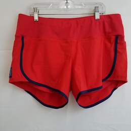 Oiselle women's red running shorts built in spandex size 8 nwt