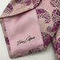 NWT Mens Pink Silk Abstract Print Adjustable Designer Neckties Lot Of 3 image number 10