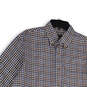 Mens Multicolor Gingham Long Sleeve Spread Collar Button-Up Shirt Size M image number 3
