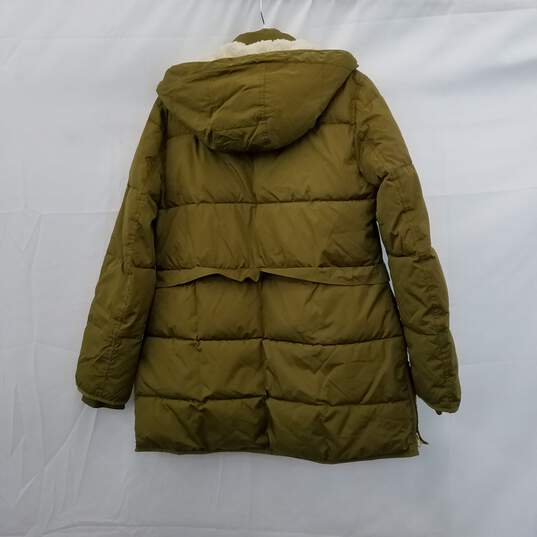 J. Crew Olive Puffer Jacket Size Small image number 2