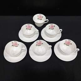 Bundle of 11 Regents Park Camellia Cups & Saucers