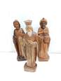 Set of 13 Hand Carved Wooden Nativity Set image number 2