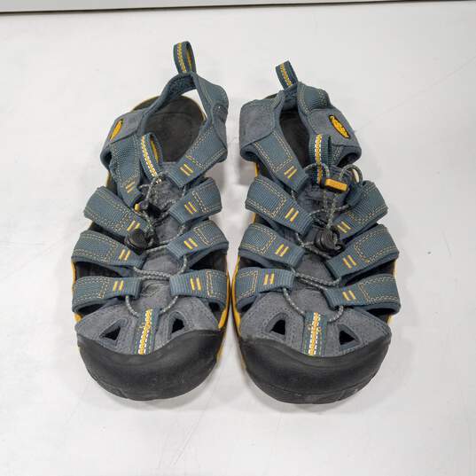 Keen Men's Blue Clearwater Drawstring Hiking Sandals Size 9 image number 2