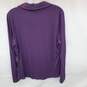 Wm Universal Standard Polo Long Sleeve Shirt Purple Sz S W/Tags image number 2