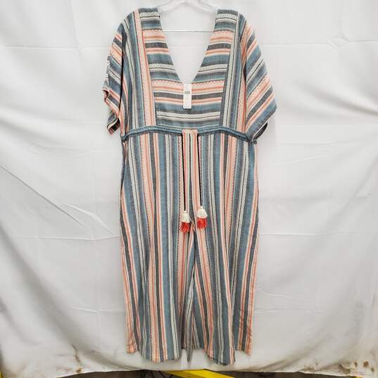 NWT Anthropologie The Odells WM's Monroe Striped Jumpsuit Size L image number 1