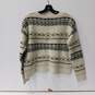 Women's Natural Reflections Fair Isle Crew Neck Sweater Sz M NWT image number 2