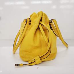 Kate Spade Westbury Drawstring Opus Yellow Leather Satchel Handbag alternative image