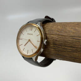 Designer Fossil BQ3129 Two-Tone Stainless Steel Round Analog Wristwatch