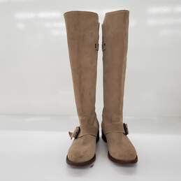 Dolce Vita Women's Beige Suede Soft Leather Knee High Riding Boots Size 7 alternative image