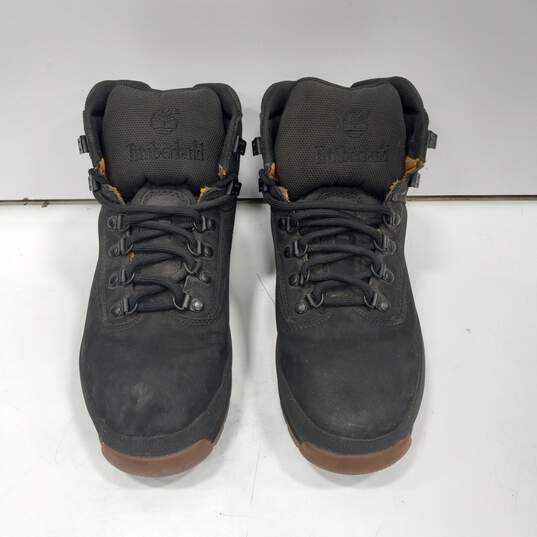 Men's Timberland Euro Hiker Boots-Jet Black Sz 11 image number 1