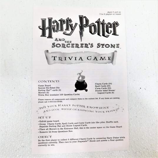 2000 Mattel Games Harry Potter And The Sorcerer's Stone Trivia Board Game image number 9