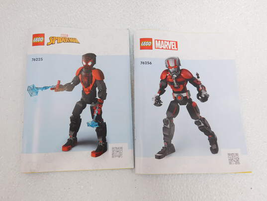 Marvel Super Heroes Sets 76225: Miles Morales Figure & 76256: Ant-Man Construction Figure IOB w/ manuals image number 4