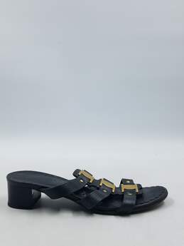 Authentic Salvatore Ferragamo Black Mule Sandals W 5.5B