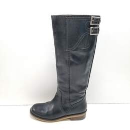 Lucky Brand Andria Equestrian Double Buckle Boots Black 8 alternative image
