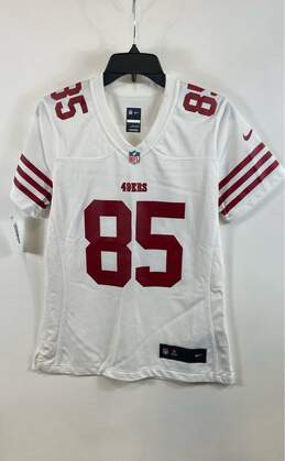 Nike NFL 49ers Kittle #85 White Jersey - Size Small