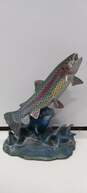 The Danbury Mint Rainbow Rising Fish Sculpture image number 1