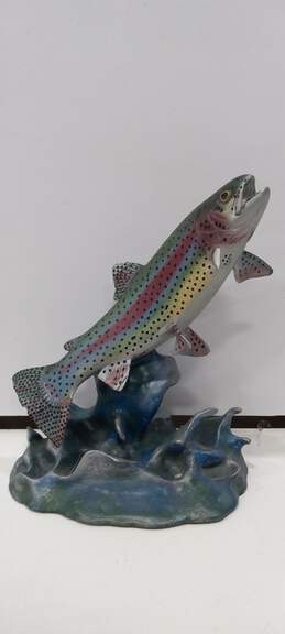 The Danbury Mint Rainbow Rising Fish Sculpture