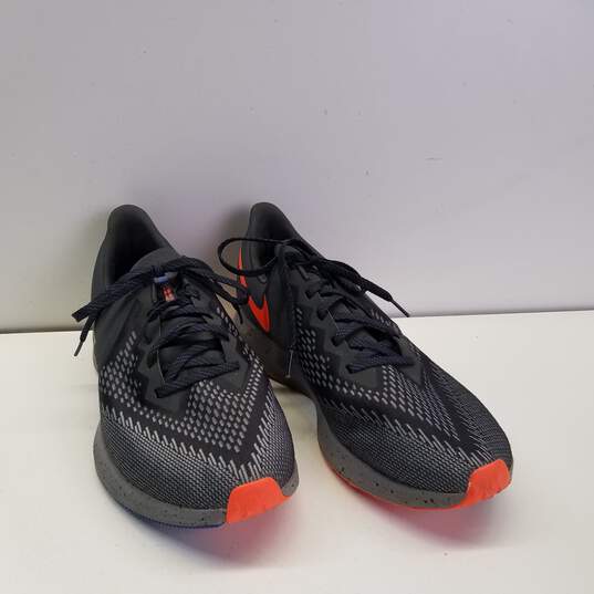 Nike Zoom Winflo 6 Black, Grey, Orange Sneakers CU4834-001 Size 14 image number 3