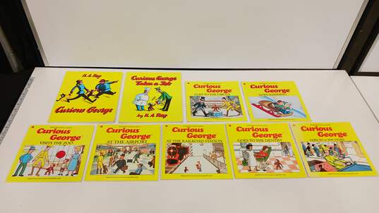 Bundle of 9 Assorted Curious George Books image number 1