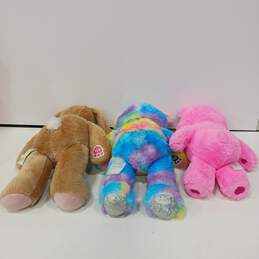 Bundle of 3 Assorted Build-A-Bear Stuffed Animals And 1 Care Bear Stuffed Animal alternative image