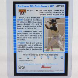 2005 Andrew McCutchen Bowman Rookie Pittsburgh Pirates alternative image