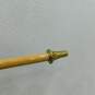 Vintage Brass Knob Carved Wood Walking Stick Cane Concealed Pool Cue image number 5