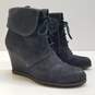 Tesori Grey Wedge Ankle Booties Women's Size 6 image number 3