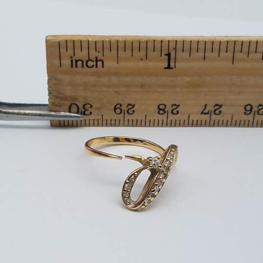 14k Gold Diamond SZ 7 Ring 2.3g image number 6
