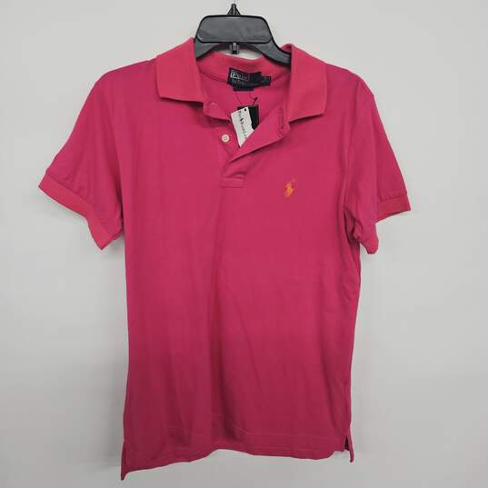 Pink Short Sleeve Polo Shirt image number 1