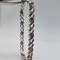 Sterling Silver Diamond Infinity Link 7 Inch Bracelet 12.7g image number 2