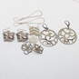 Assortment of 5 Pairs Sterling Silver Earrings - 29.6g image number 7
