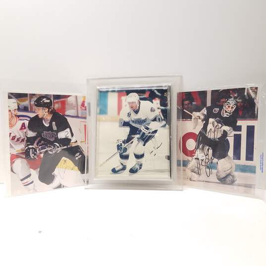 Lot of 4 Signed 8 x 10 Photos by former Los Angeles Kings NHL Players image number 1
