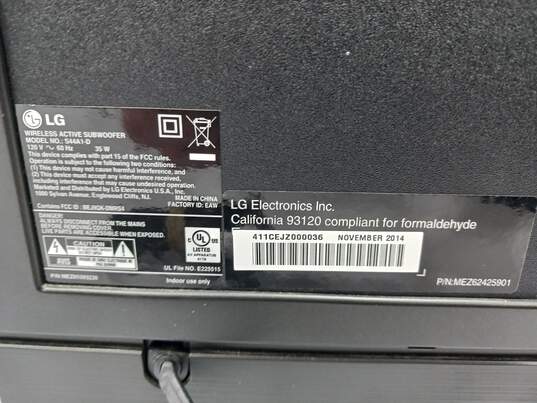 LG Wireless Active Powered Subwoofer Model S44A1-D image number 3