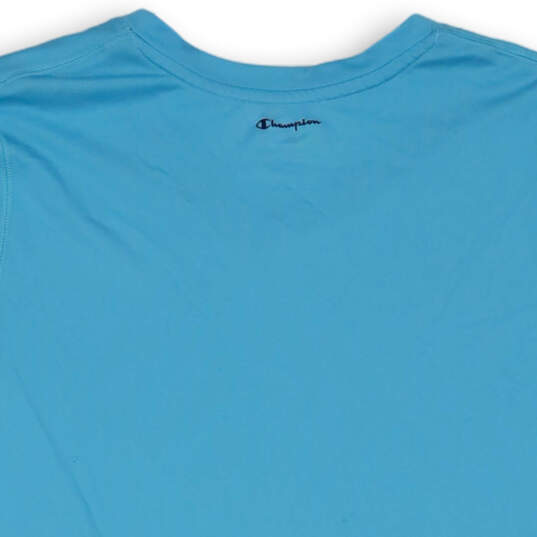Womens Blue Short Sleeve V-Neck Vapor Performance Athletic T-Shirt Size XL image number 4