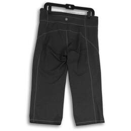 Womens Gray Elastic Waist Straight Leg Activewear Capri Pants Size XL alternative image