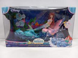 Disney Princess Little Mermaid Shimmering Lights Dolphin Chariot NIB
